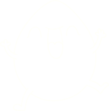 Bir insan tarafından çizilen Mutlu Yumurta Tebeşiri