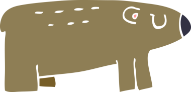 Bir insan tarafından çizilmiş uykulu bir ayı karalaması.