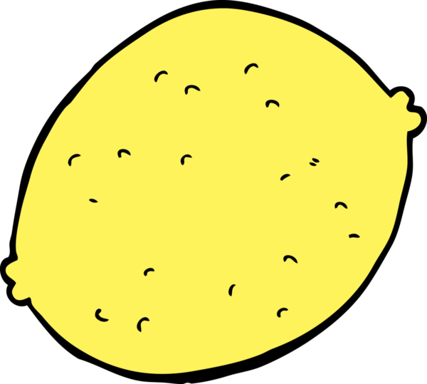 bir insan tarafından çizilmiş limon karikatürü