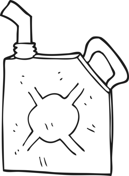 Bir insan tarafından çizilmiş siyah beyaz karikatür yakıtı.