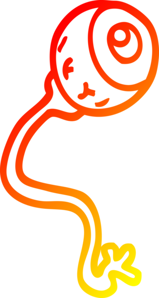 Bir insan tarafından çizilmiş iğrenç bir çizgi filmin sıcak çizgi çizimi