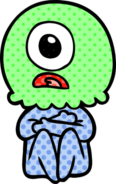 Çizgi film Tepegöz uzaylı uzay adamı bir insan tarafından çizildi.