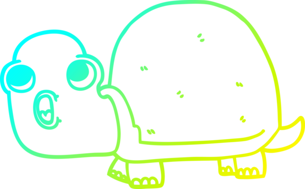 Bir insan tarafından çizilmiş soğuk gradyan karikatür çizimi.