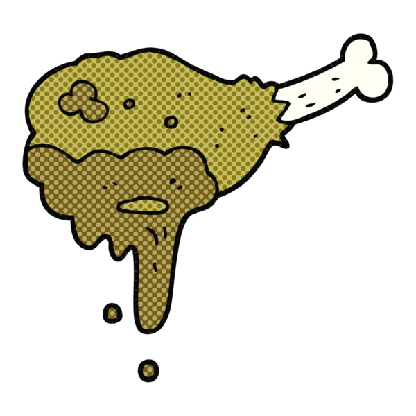 Bir insan tarafından çizilmiş karikatür eti.