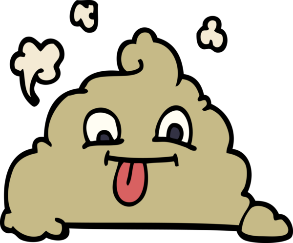 Bir insan tarafından çizilmiş karikatür kakası.