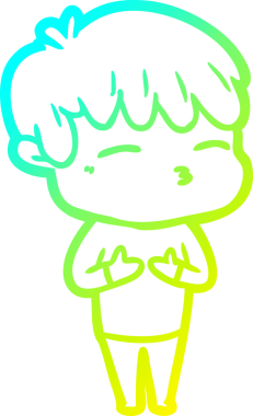 Bir insan tarafından çizilmiş karikatür çizimi.