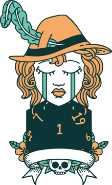 Retro Dövme Tarzı İnsan Ozan Karakteri Yüzü Bir İnsan Tarafından Çizildi