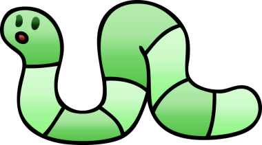 bir insan tarafından çizilmiş gölgelenmiş garip çizgi film yılanı.