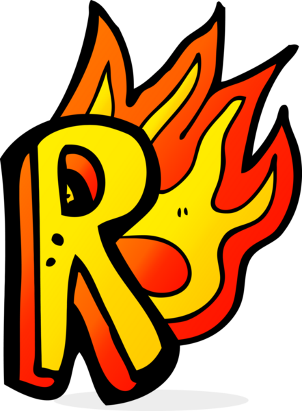 Bir insan tarafından çizilmiş yanan bir karikatür.