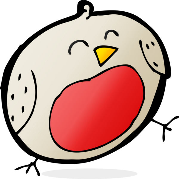 Bir insan tarafından çizilmiş robin çizgi filmi.