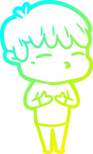 Bir insan tarafından çizilmiş karikatür çizimi.