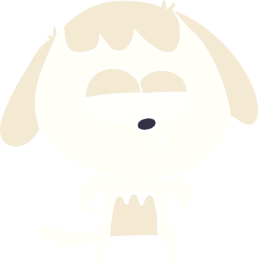 Bir insan tarafından çizilmiş düz renkli çizgi film.