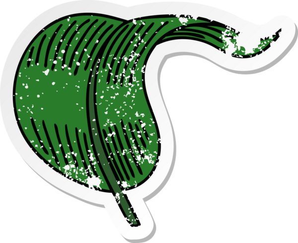 Bir insan tarafından çizilmiş garip bir el çizimi yaprağının sıkıntılı çıkartması.