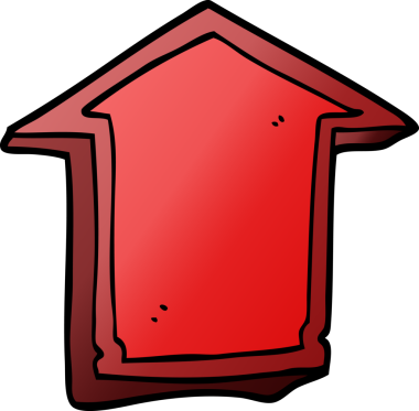 Bir insan tarafından çizilmiş karalama oku.