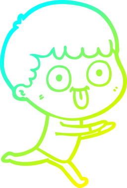 Bir insan tarafından çizilmiş soğuk çizgi çizgi film karakteri.