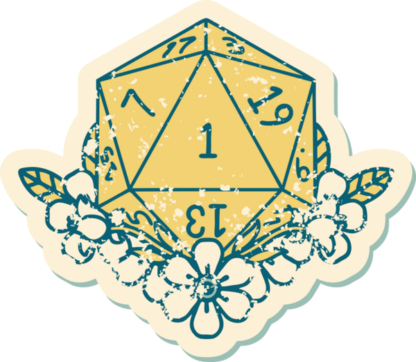 Retro Dövme Tarzı Doğal Zarlar Bir insan tarafından çizilmiş çiçek elementleri ile yuvarlanır