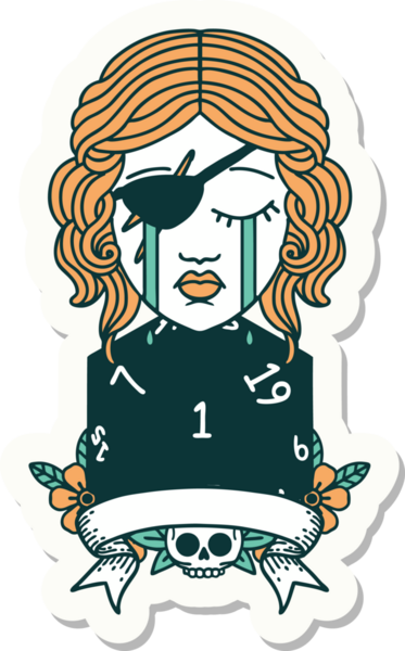 Bir insan tarafından çizilmiş doğal bir rulo ile ağlayan bir insan hırsızının çıkartması.