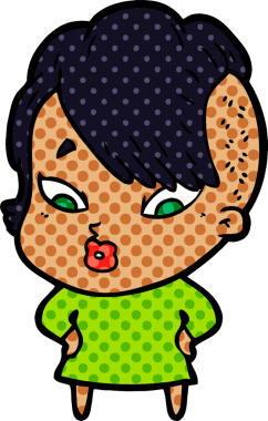 Bir insan tarafından çizilmiş bir karikatür.