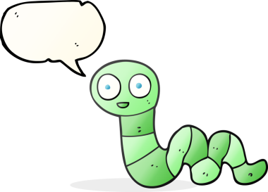 Bir insan tarafından çizilmiş serbest konuşma balonu çizgi film yılanı.