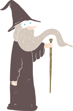 Bir insan tarafından çizilen düz renk çizimi