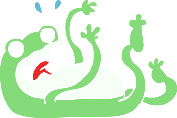 Bir insan tarafından çizilmiş karalama kurbağası.