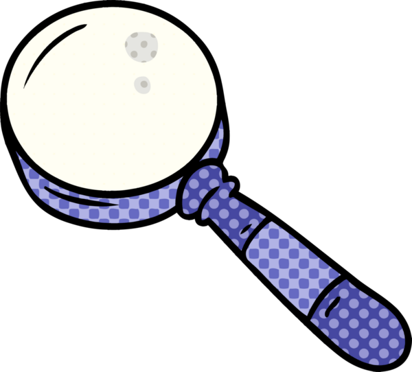 Bir insan tarafından çizilmiş bir büyüteç karalaması.