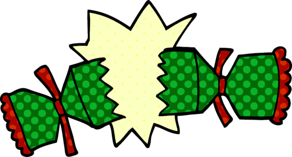 Bir insan tarafından çizilmiş karikatür patlayan kraker.