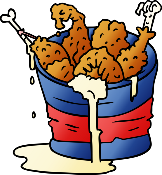 İnsan eliyle çizilmiş karikatür karalama kovası.