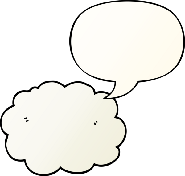 bir insan tarafından çizilmiş düzgün eğimli konuşma baloncuklu çizgi film bulutu