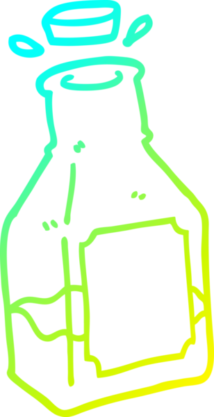 Bir insan tarafından çizilmiş sürahide bir çizgi film şeridi çizimi.