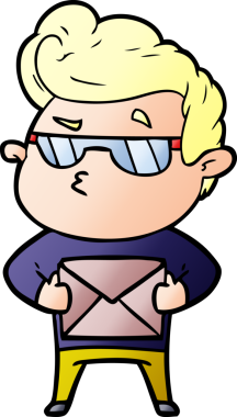 Bir insan tarafından çizilmiş havalı bir çizgi film.