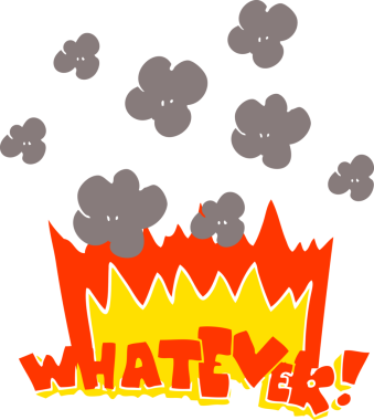 Her neyse, düz renk çizimi! Bir insan tarafından çizilmiş bağır