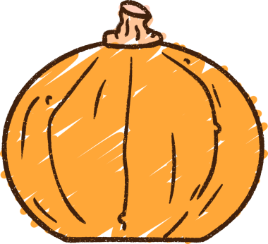 Bir insan tarafından çizilen Balkabağı Tebeşiri