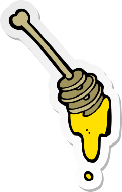 Bir insan tarafından çizilmiş bir balın çıkartması.