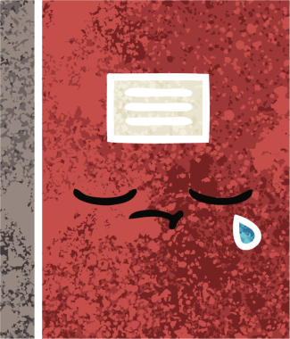 Bir insan tarafından çizilmiş bir defterin retro çizim stili karikatürü