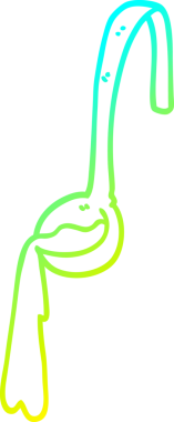 Bir insan tarafından çizilmiş bir yemek kepçesinin soğuk gradyan çizimi