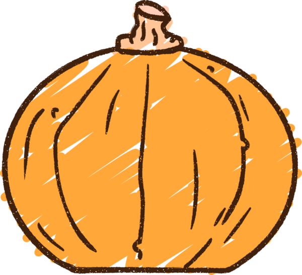 Bir insan tarafından çizilen Balkabağı Tebeşiri