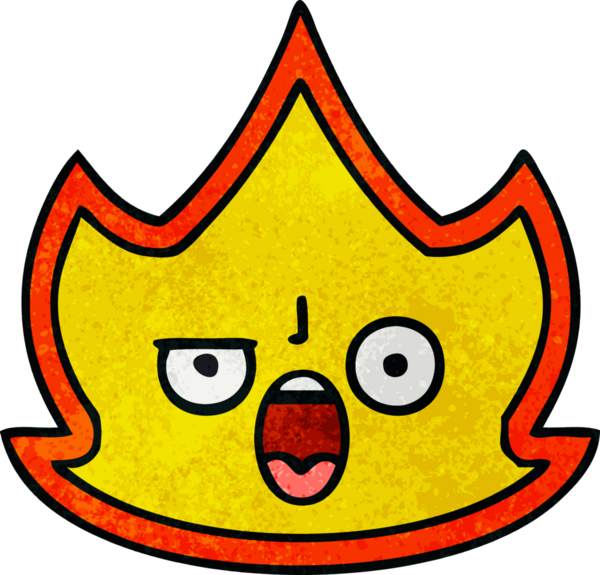 Bir insan tarafından çizilmiş bir ateşin retro grunge dokusu.