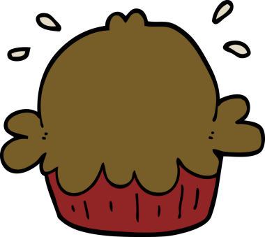 Bir insan tarafından çizilmiş şirin bir karikatür.