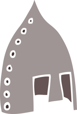 Bir insan tarafından çizilmiş karalama Viking miğferi