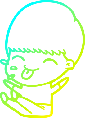 Bir insan tarafından çizilen çizgi film karakteri çizimi.