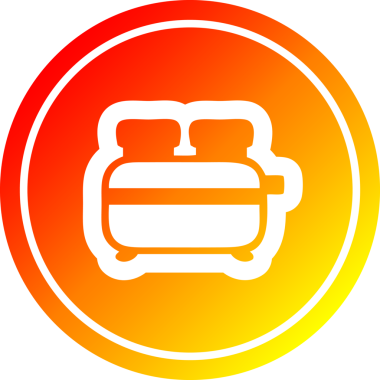 Bir insan tarafından çizilmiş sıcak gradyan bir tost simgesi.