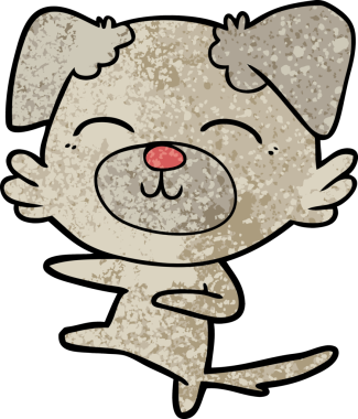 Bir insan tarafından çizilmiş köpek tekmesi.