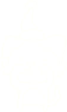 Bir insan tarafından çizilen Şenlikli Yavru Tebeşir