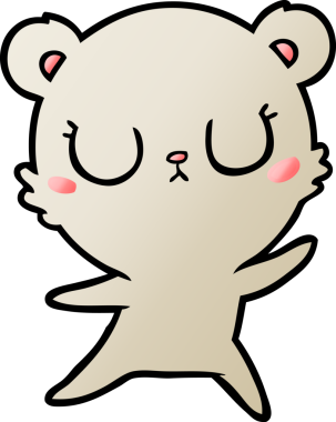 Bir insan tarafından çizilmiş bir çizgi film karakteri.