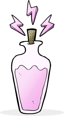 Bir insan tarafından çizilmiş karikatür iksiri