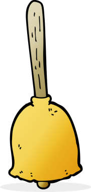 bir insan tarafından çizilmiş karikatür çanı