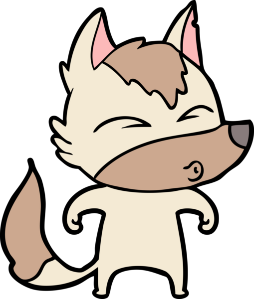 Bir insan tarafından çizilmiş bir kurt düdüğü.