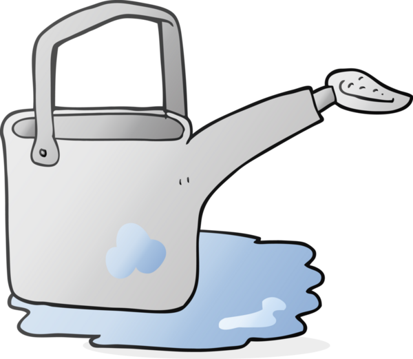 Bir insan tarafından çizilmiş karikatür sulama kutusu.