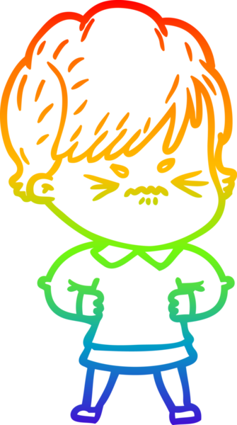 Bir insan tarafından çizilmiş karikatür çizimi.